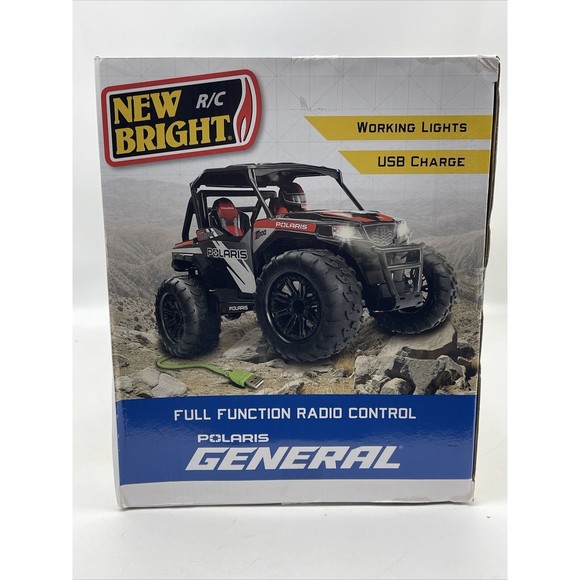Bright R/C 1:14 Polaris General Red USB Charging Remote Control Car 2.4 Ghz NEW - Picture 5 of 6